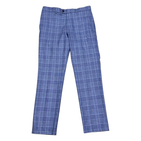 LAMBRETTA Plaid Vintage Y2K Business Casual Straight Leg Trousers Pants 32x30 - Picture 1 of 6